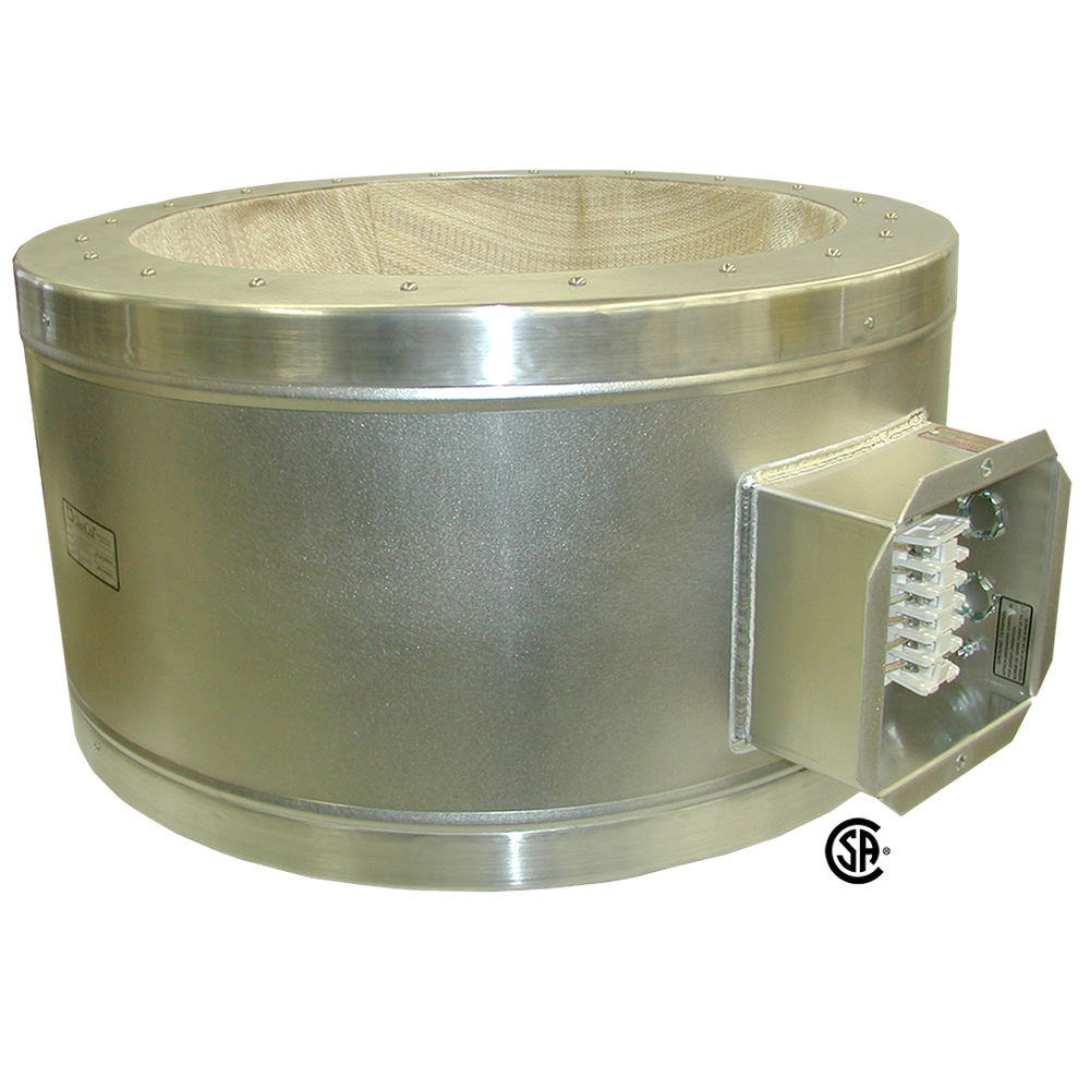 Aluminum housed mantle for 50000ml spherical flask, 3 circuits each 1000W, 115V